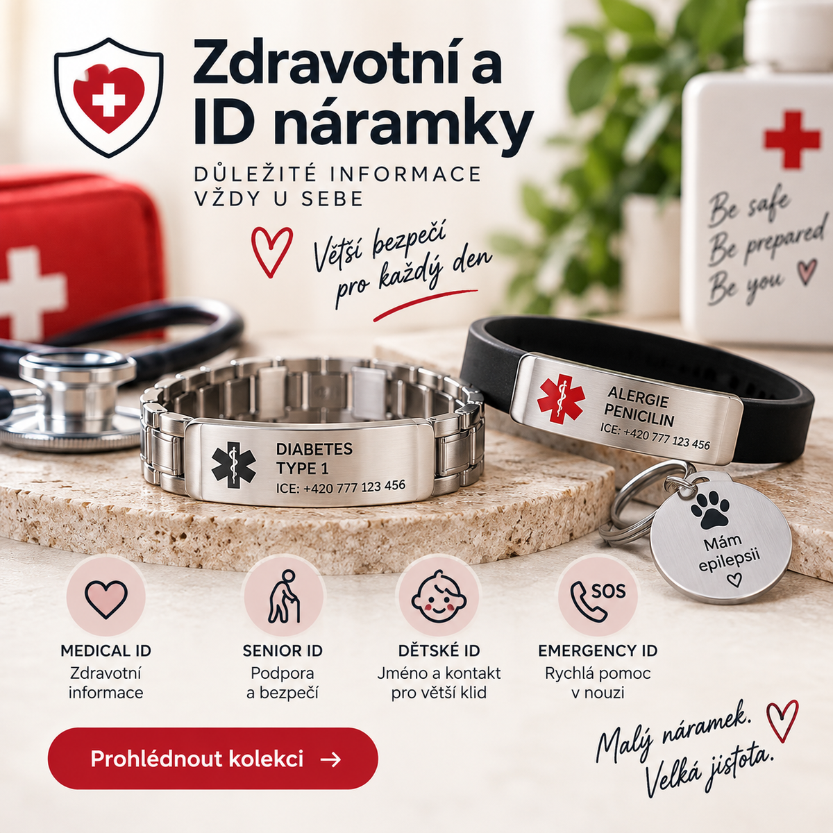 Zdravotní a ID náramky